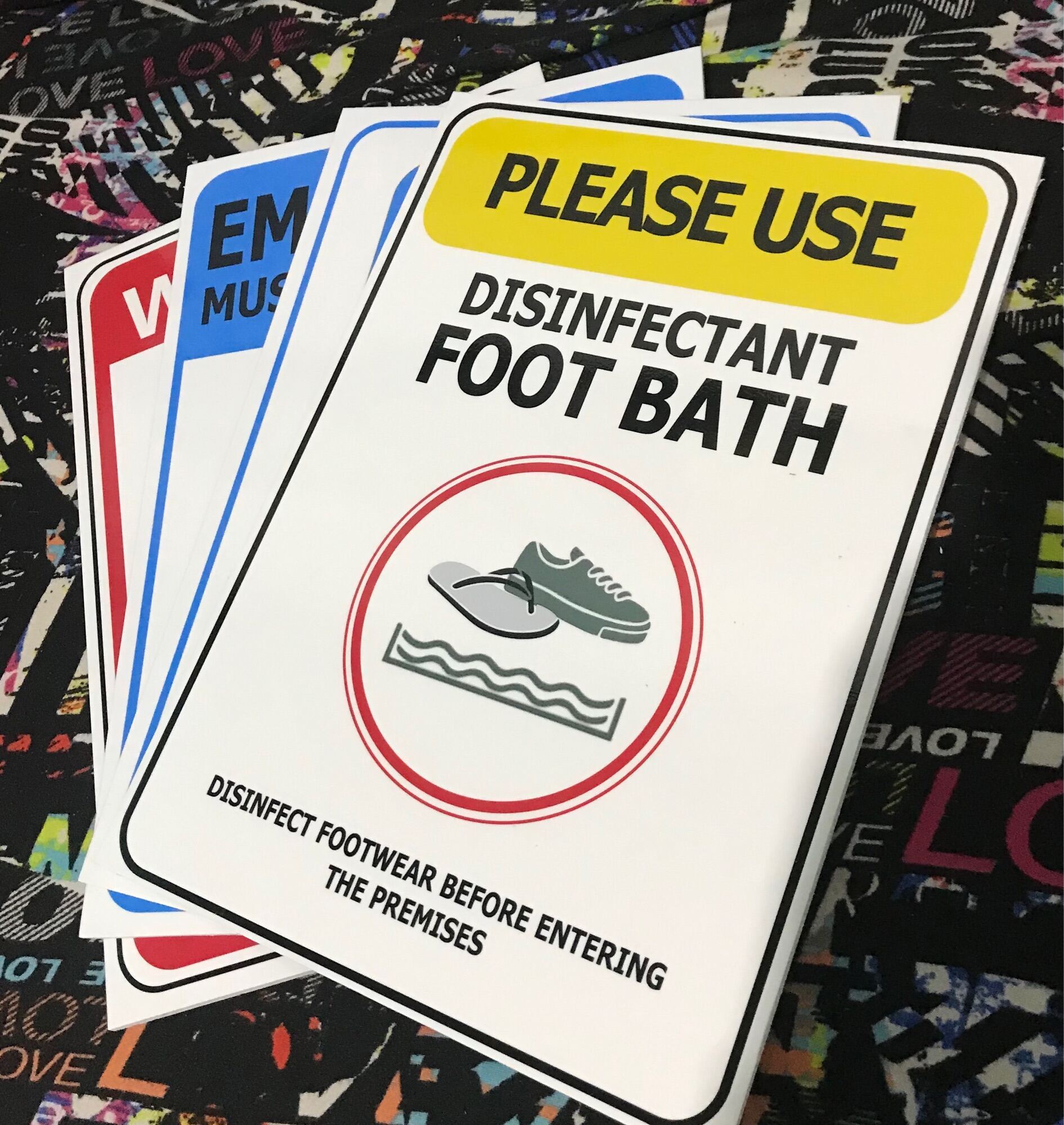 Disinfectant foot bath Signage | Lazada PH