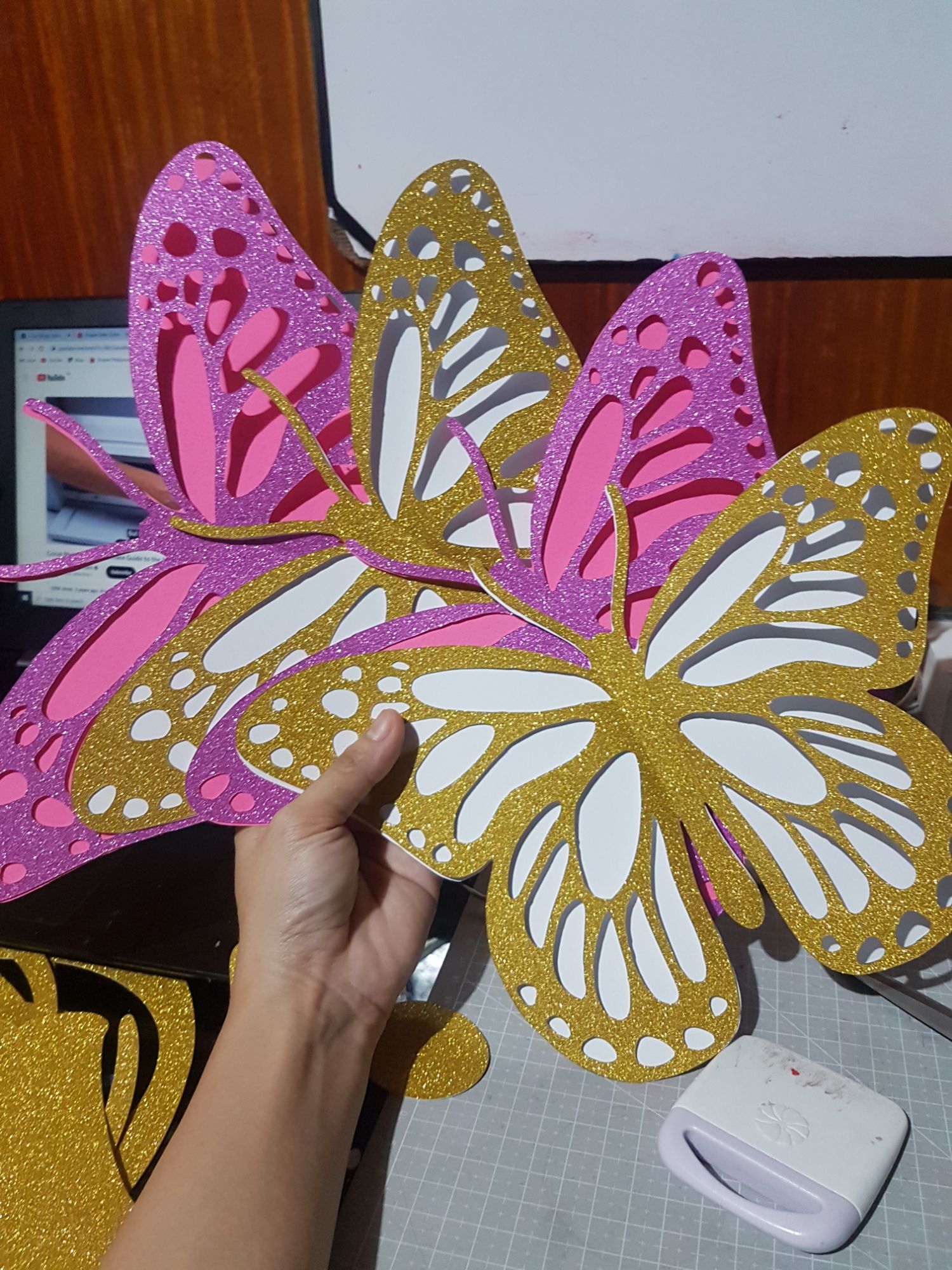 7 inches Butterfly wall decorations