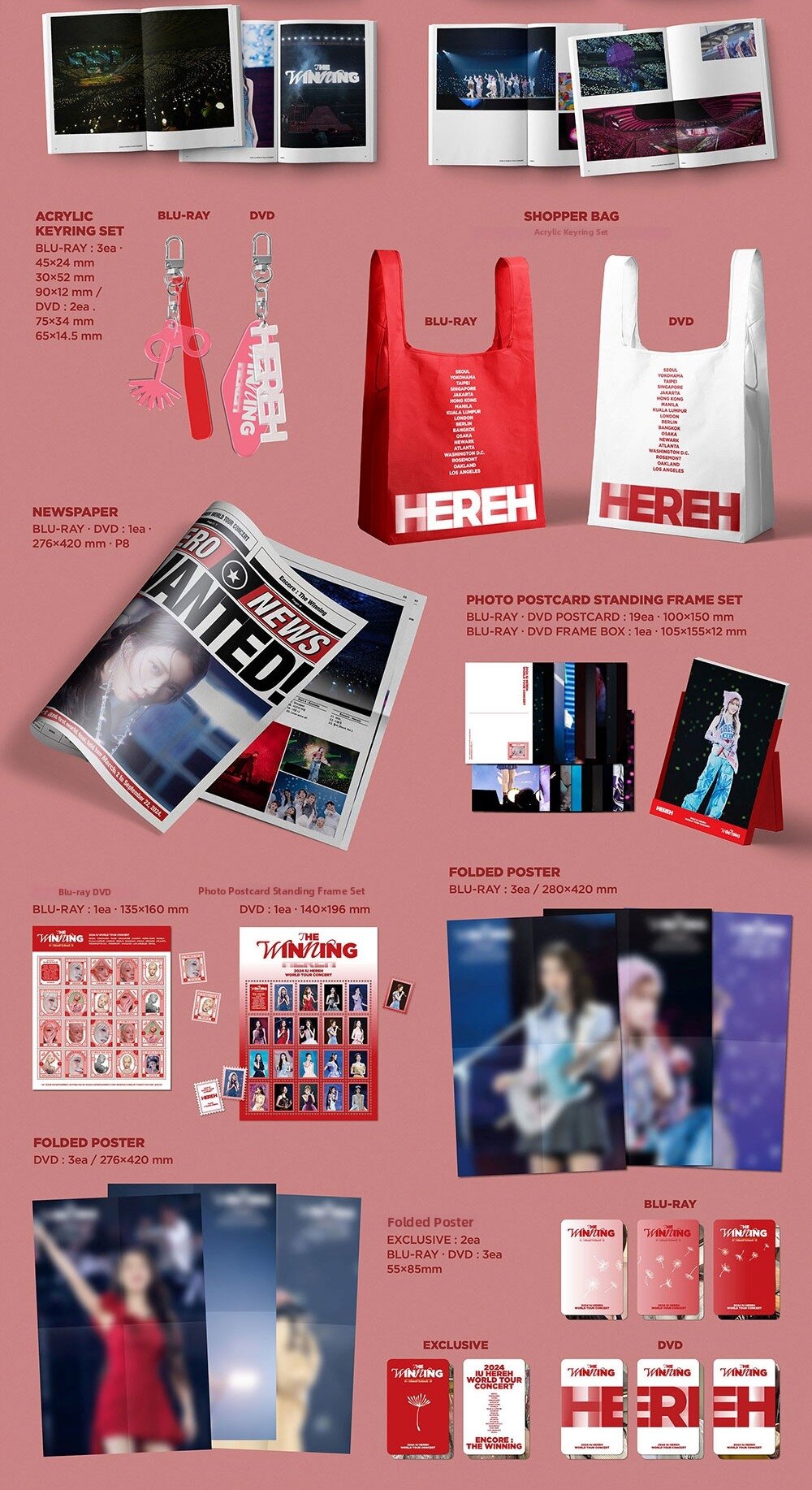 Iu - 2024 Iu Hereh World Tour Concert Blu-Ray+Dvd Set | Lazada