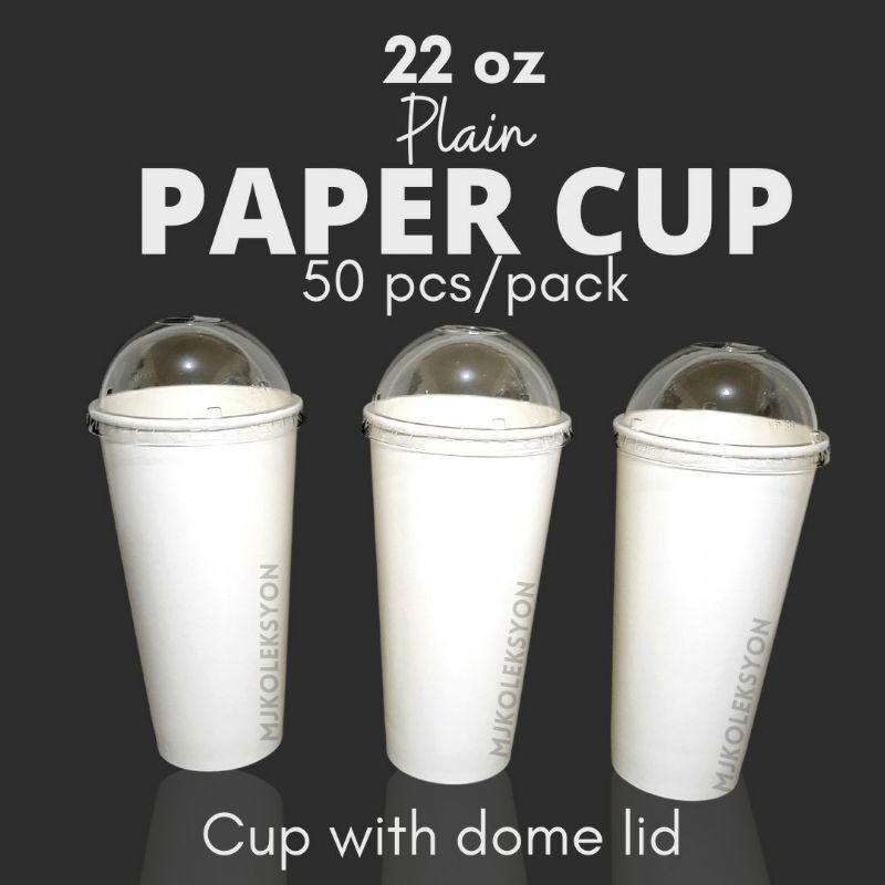 Paper cups with dome on sale lids