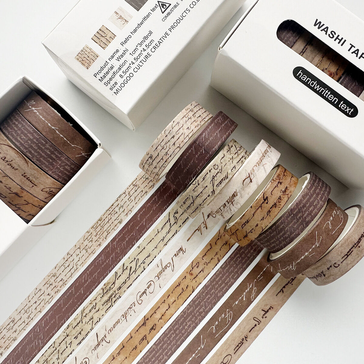 Gimue | Vintage Checkered Pattern Washi Tape for Journal Scrapbooking