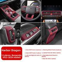 Ultra Suede | Interior Upgrade Kit For Haval 2nd Generation Dog Central Console Shifter Frame Door Lift Panel Suede Parts