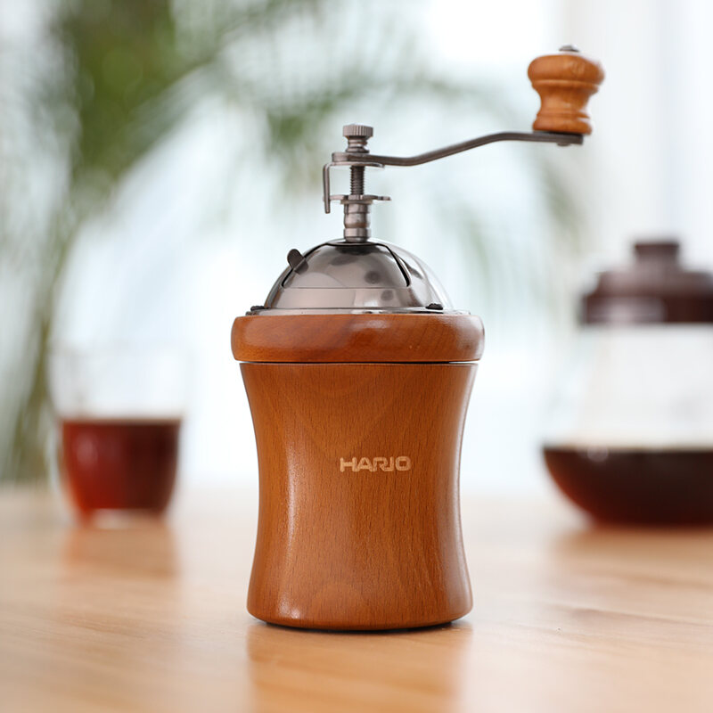 [Flagship Store] Hario Wooden Dome Hand Grinder Ceramic Grinding Core Coffee Grinder MCD2