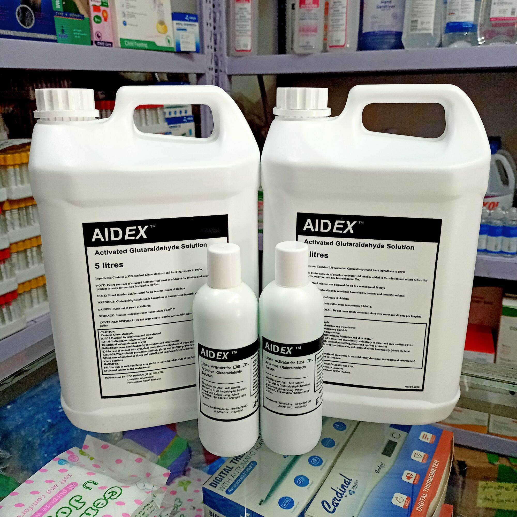 AIDEX Activated Glutaraldehyde Solution 5 Liters Lazada PH