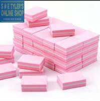 Mini Buffing Sanding Files Block Pedicure Manicure Care Nail Art Buffer Polish White Nail File Nail Art Tips Manicure Pedicure Best Sanding Buffer for Professional