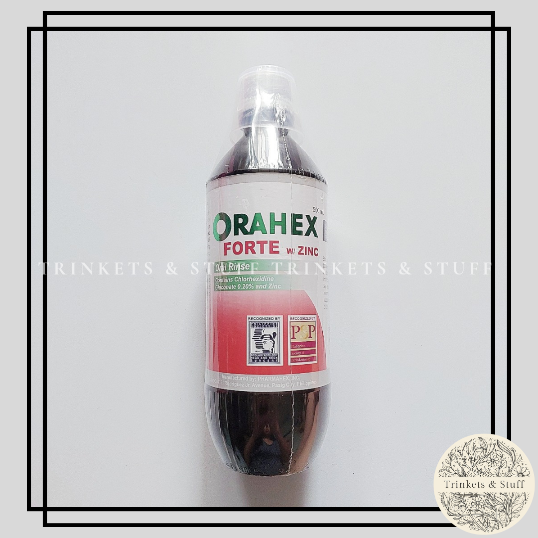 Orahex Forte with Zinc Oral Rinse Mouthwash 500ml Lazada PH