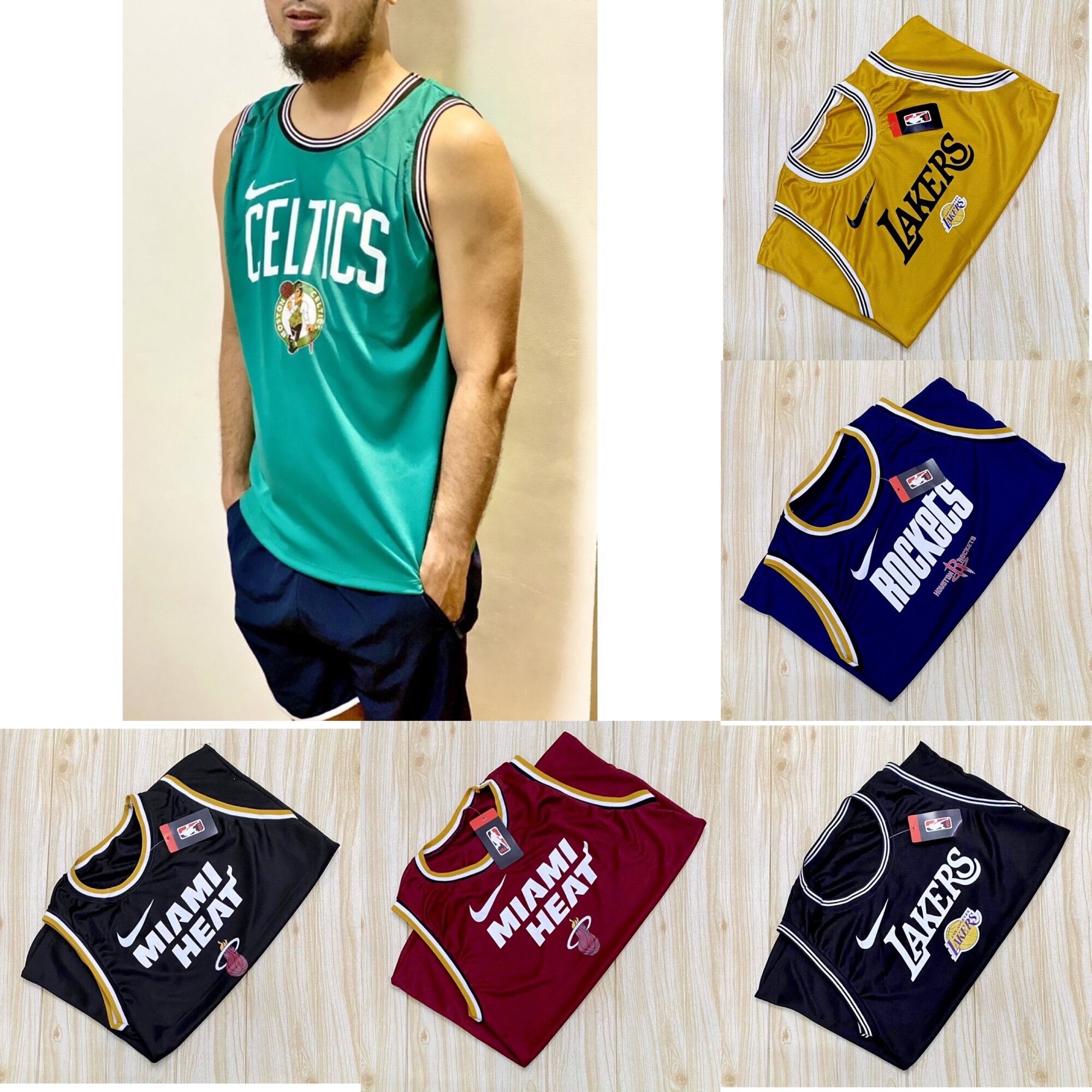 Ponzi Bodega - NBA JERSEY SANDO RS 210 (3PCS) FIT UP TO