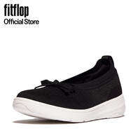 FITFLOP WOMEN SUPER-Q BOW KNIT BALLERINAS - BLACK (JH8-001)