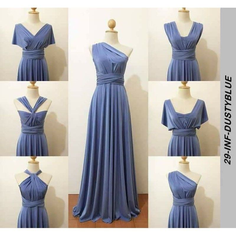 infinity dress bridesmaid philippines Infinity Dress/Wrap Convertible Bridesmaid Dress/Custom Size/30+ Color Floor 45 inches / Average(0-14)