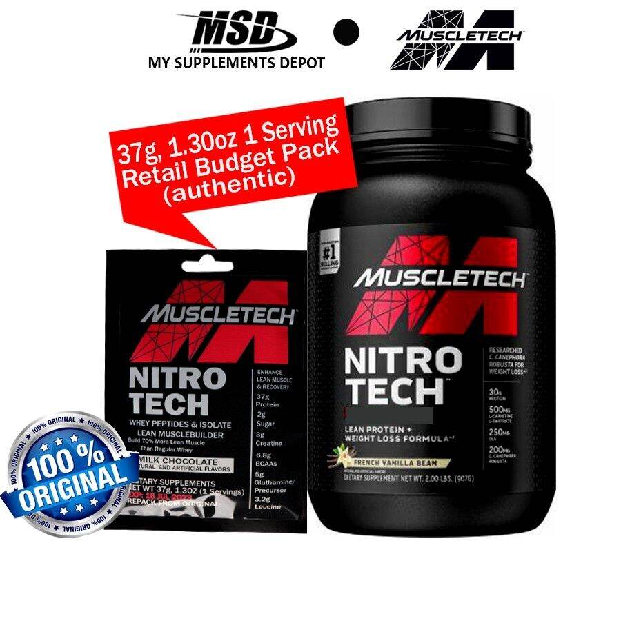 Muscletech Nitro-tech, Whey Isolate + Lean Muscle Builder, Protein