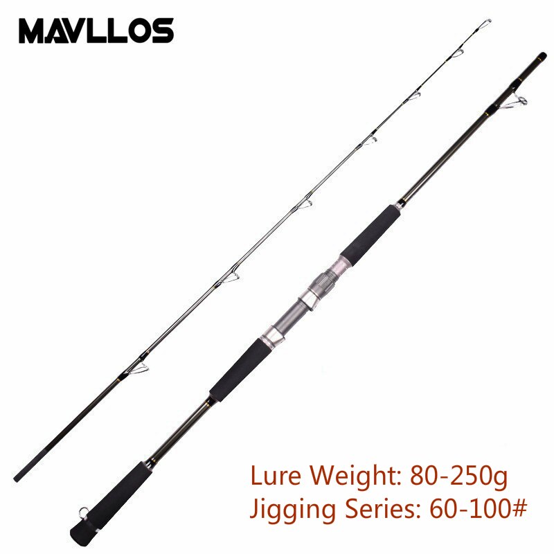 Mavllos RAPTOR II Jigging Fishing Rod Spinning Casting Rod 1.8m lure weight  80-250g MH Power Saltwater boat fishing rod