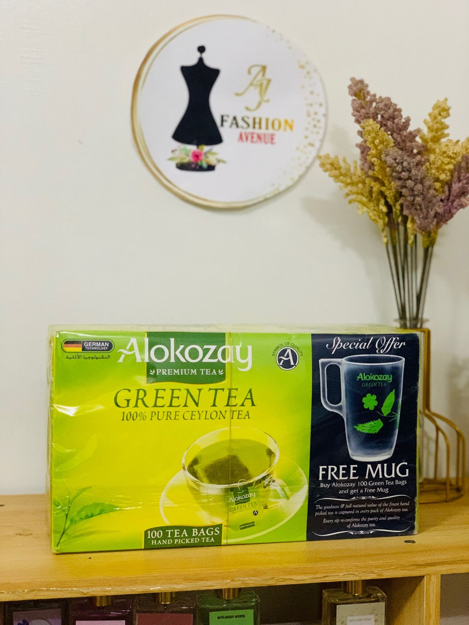 Alokozay Green Tea with free Mug 100 tea bags Lazada PH