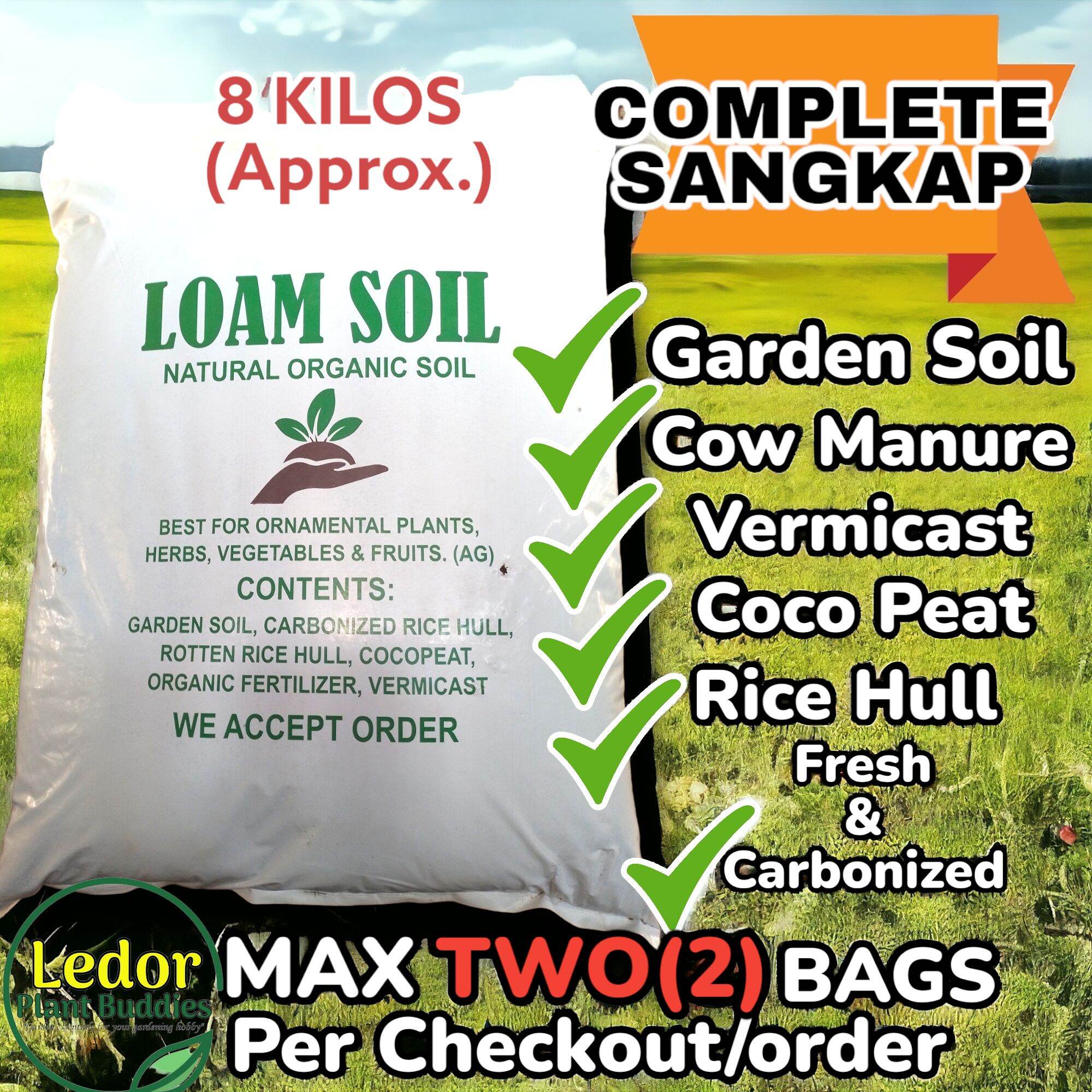 High-Quality Organic Loam Soil for Gardening - 8 Kilos