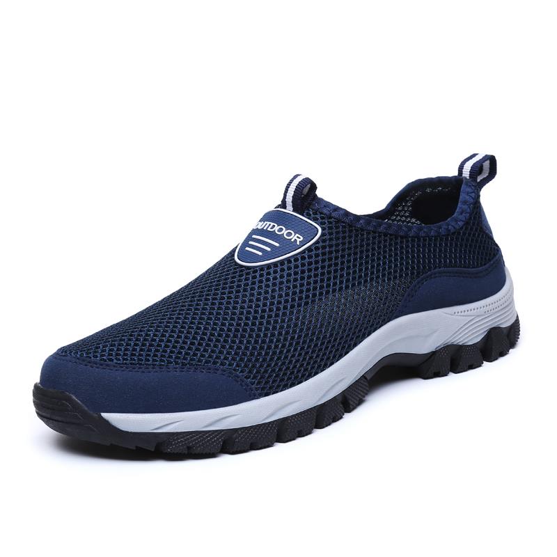 Extra Large Size Mesh Shoes Men's Summer Breathable 45 Outdoor Casual ...