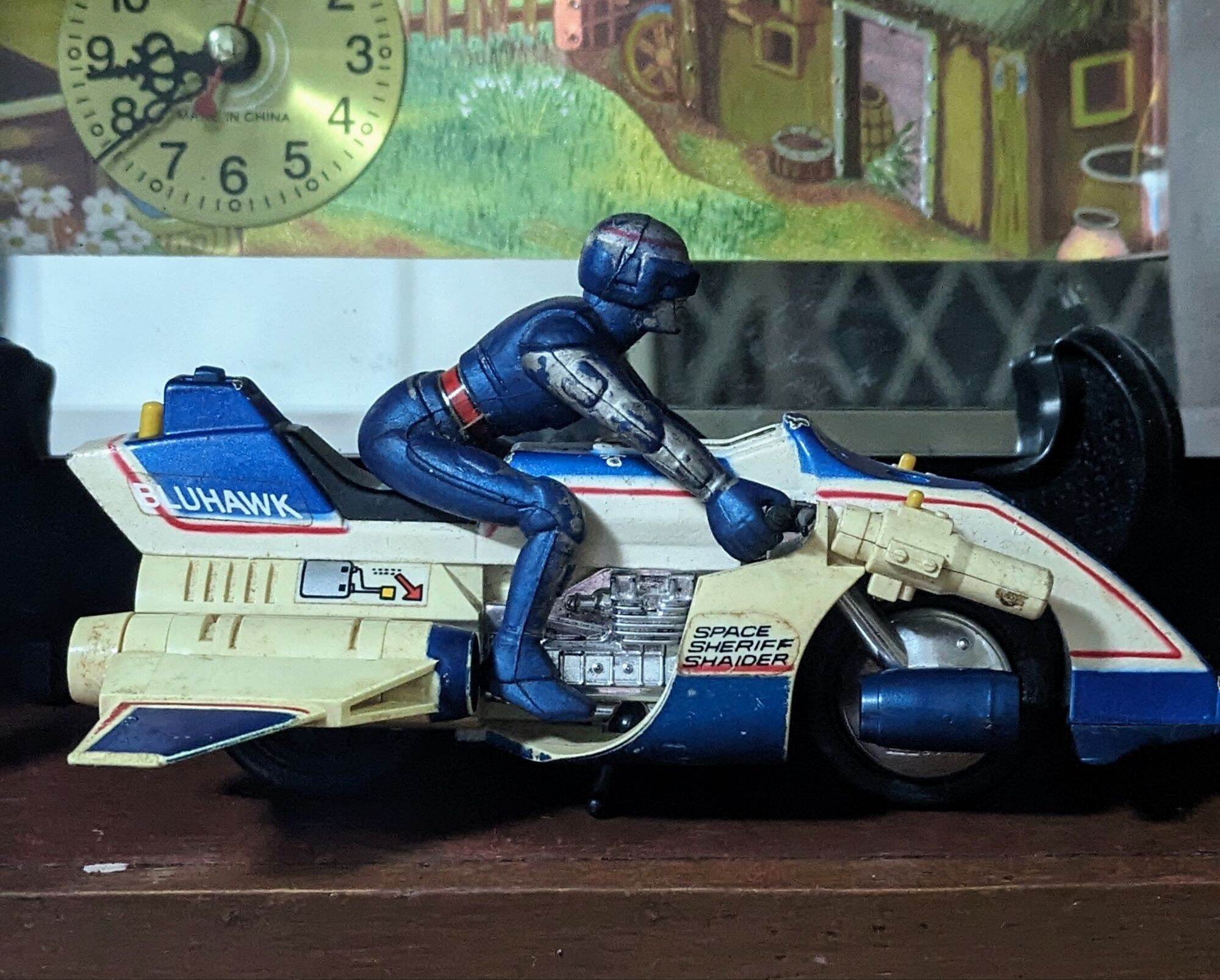 Shaider Space Sheriff and Bluhawk 1984 Preloved Used