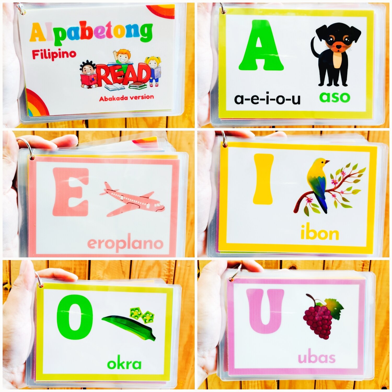 filipino alphabet abakada laminated educational flash cards | Lazada PH