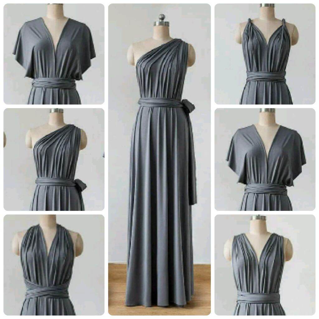 Infinity shop dress gray