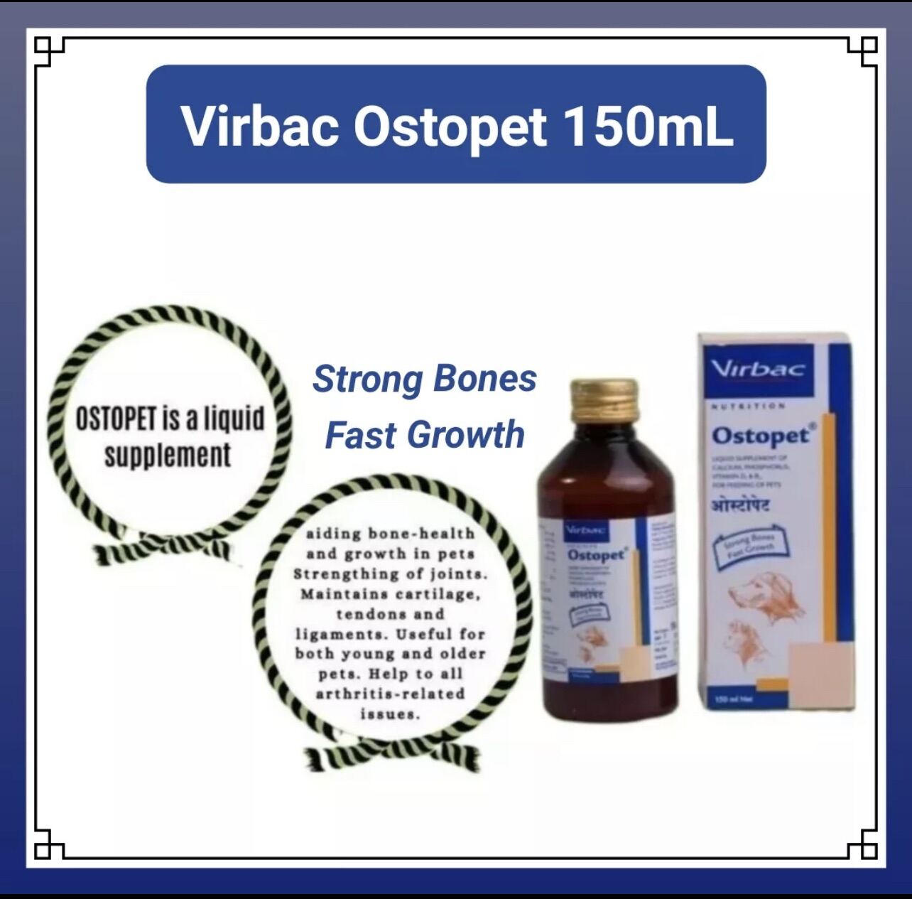 Virbac Ostopet Calcium Supplement For Dogs & Cats 150 Ml Lazada PH