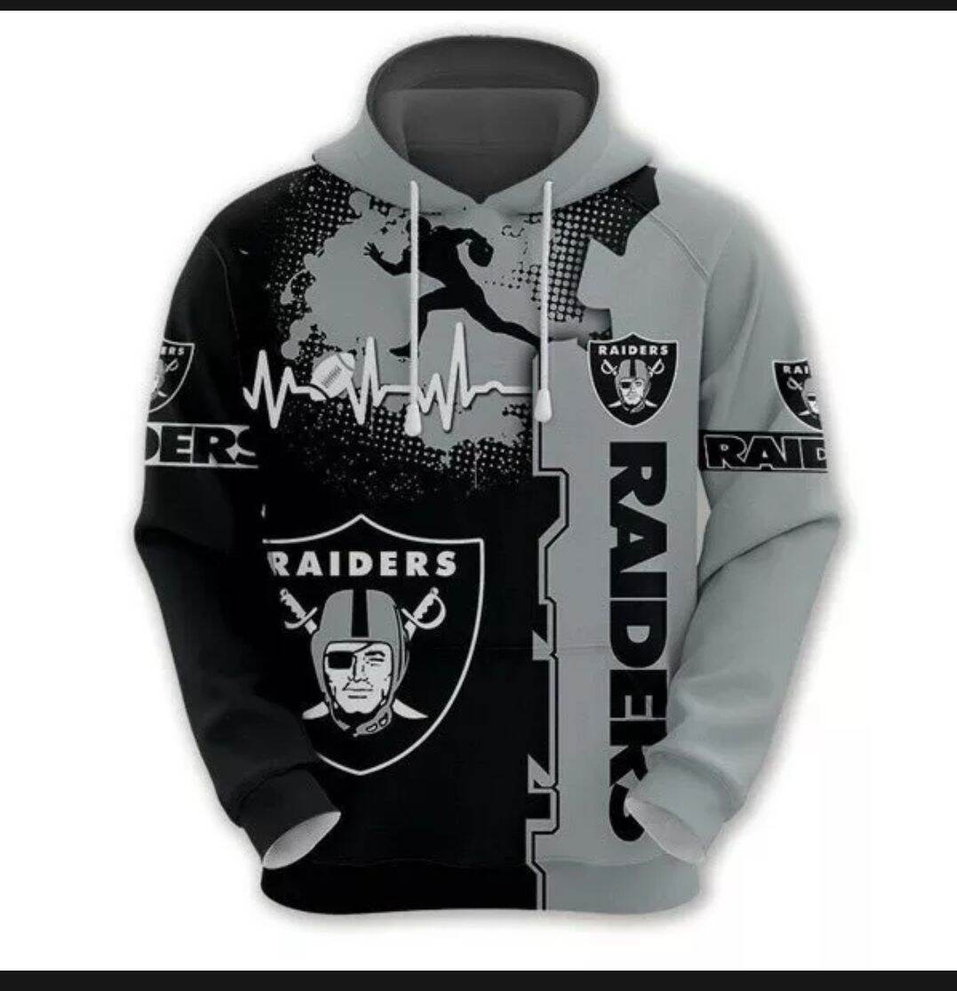 Oakland Raiders Jersey 3D Hoodie Nfl 3D Sweatshirt - Best Seller Shirts  Design In Usa