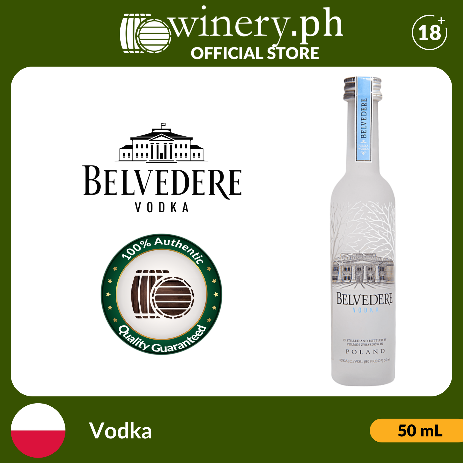 Belvedere Vodka 50 Ml