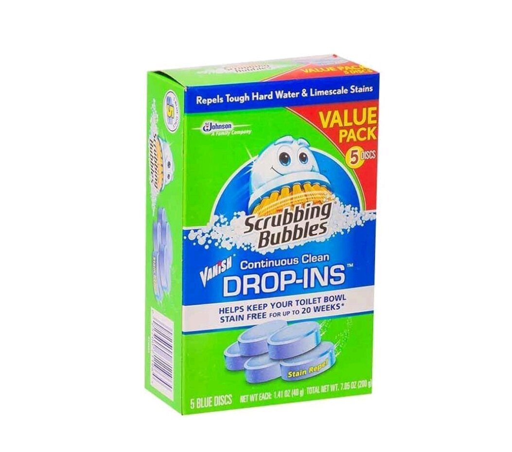 Scrubbing Bubbles Vanish Continuous Clean DropIns Stain Repel 5s