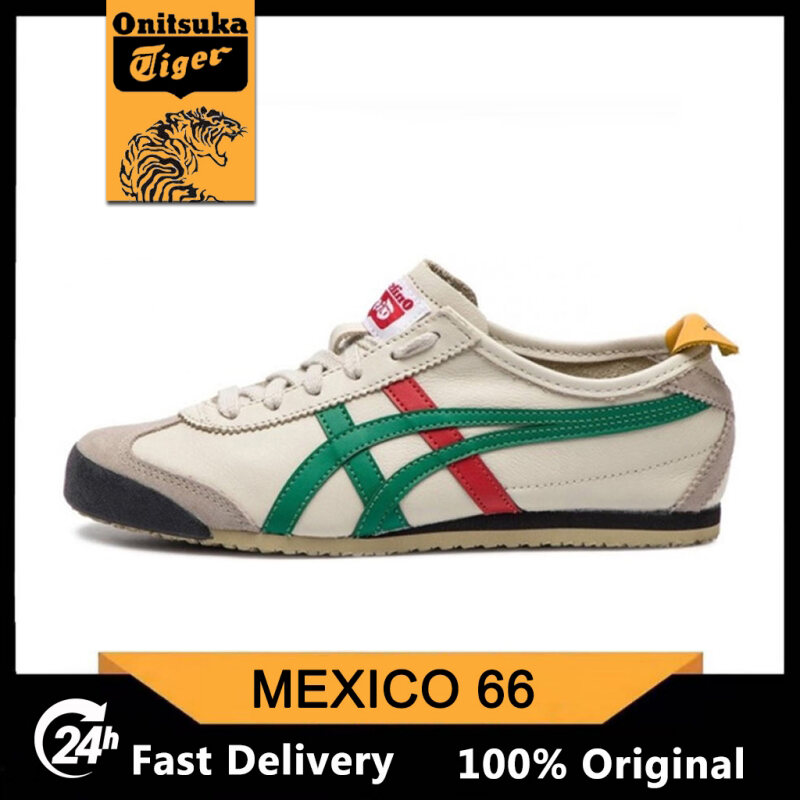 Onitsuka Tiger Mexico 66 Authentic Unisex Sneakers - Birch/Green