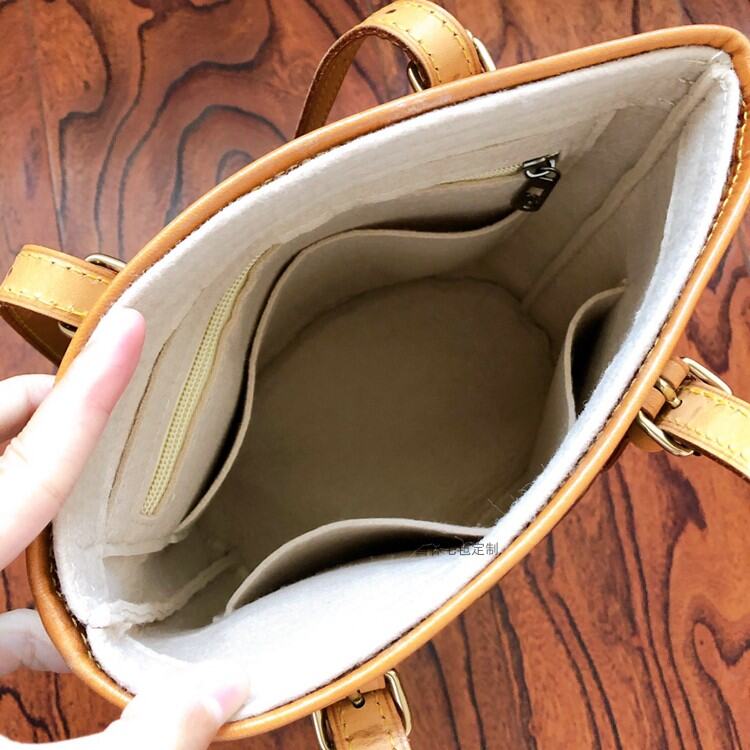 Bucket Liner Bag LV Middle-Ancient Cylinder Lining Oval Bottom Organizer  Storage Bags Large and Small Shape-Fixed Bag Support Bag Middle Bag