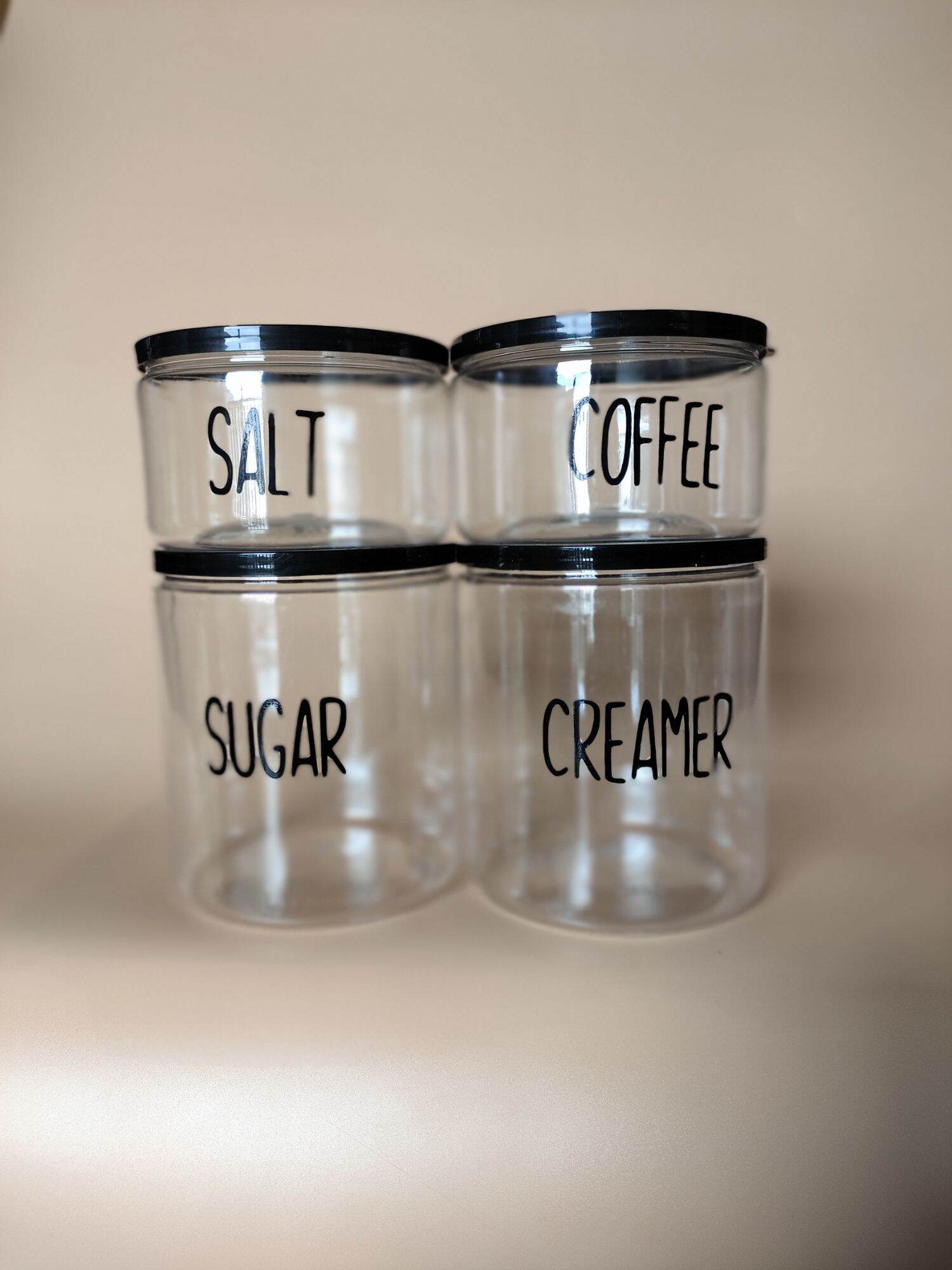 Personalized Cookie Jar (with Vinyl Decal Label) - 1PC ONLY. 