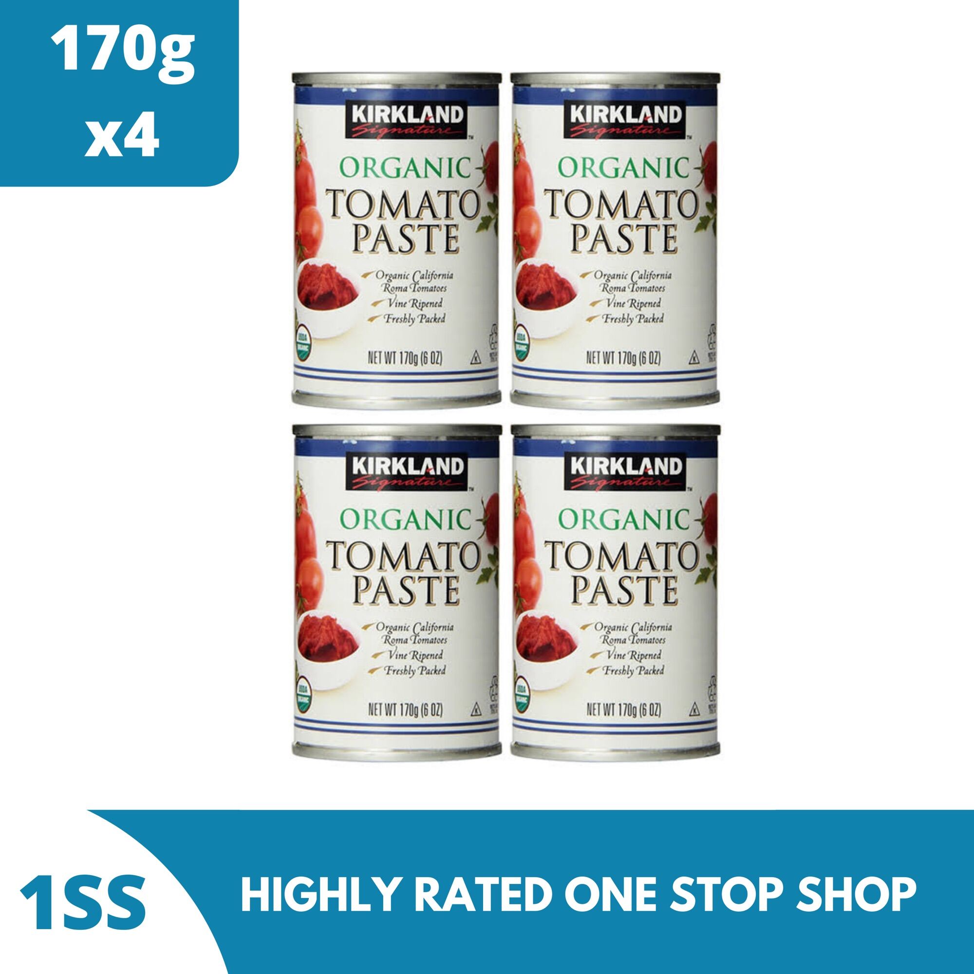 Kirkland Signature Organic Tomato Paste 170g x 4 Lazada PH