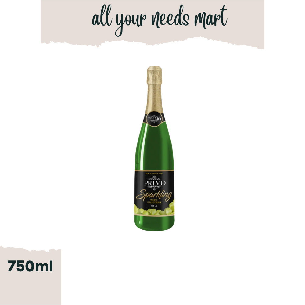 Primo Sparkling White Grape (Non Alcoholic) 750ml Lazada PH