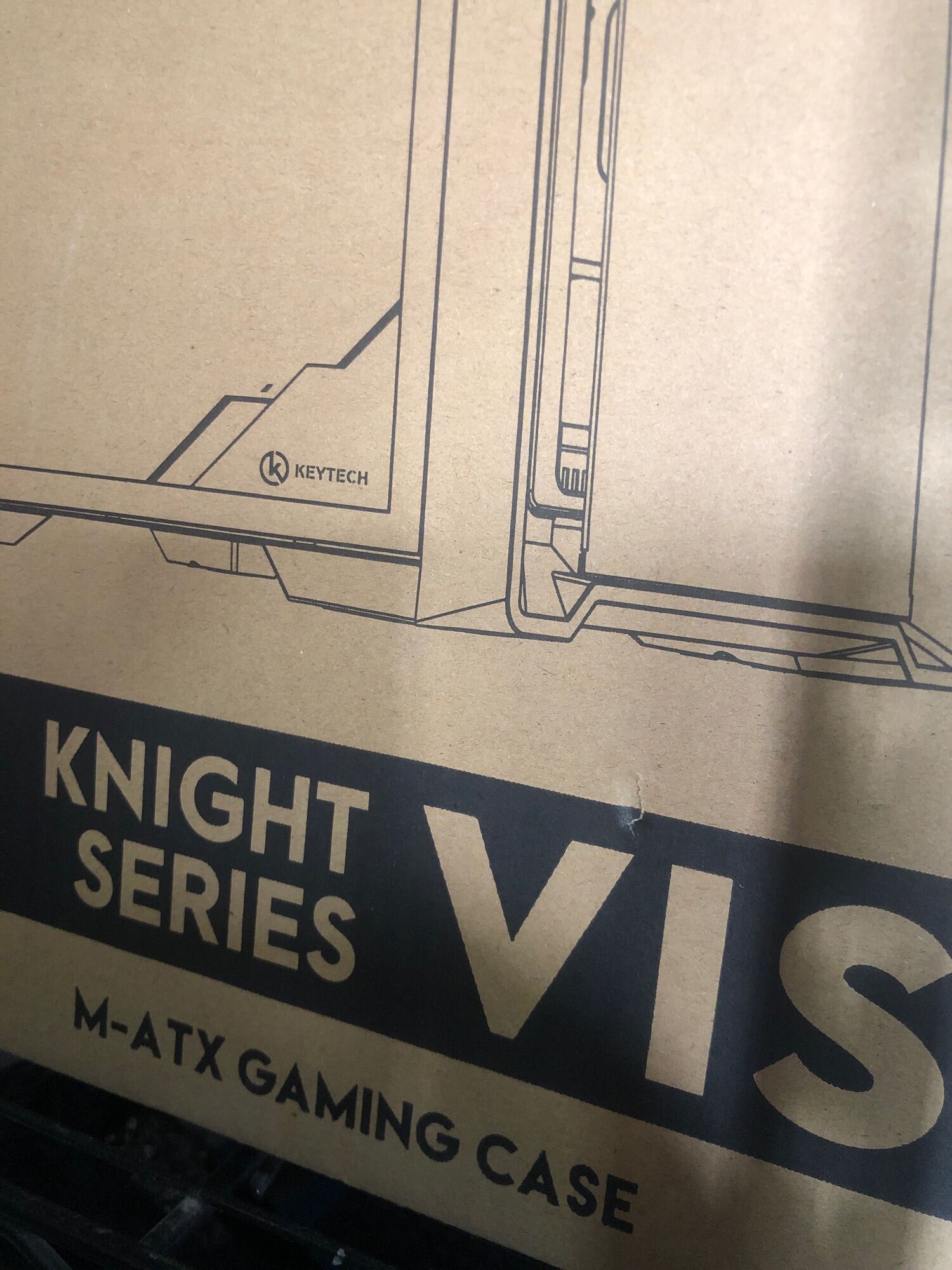KEYTECH Knight Series VISOR Tempered Glass Mid tower MATX Gaming PC