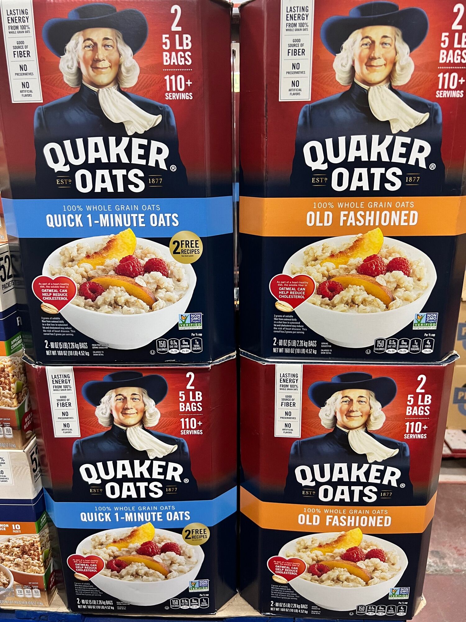 Quaker Oats 100% Whole Grain Oatmeal