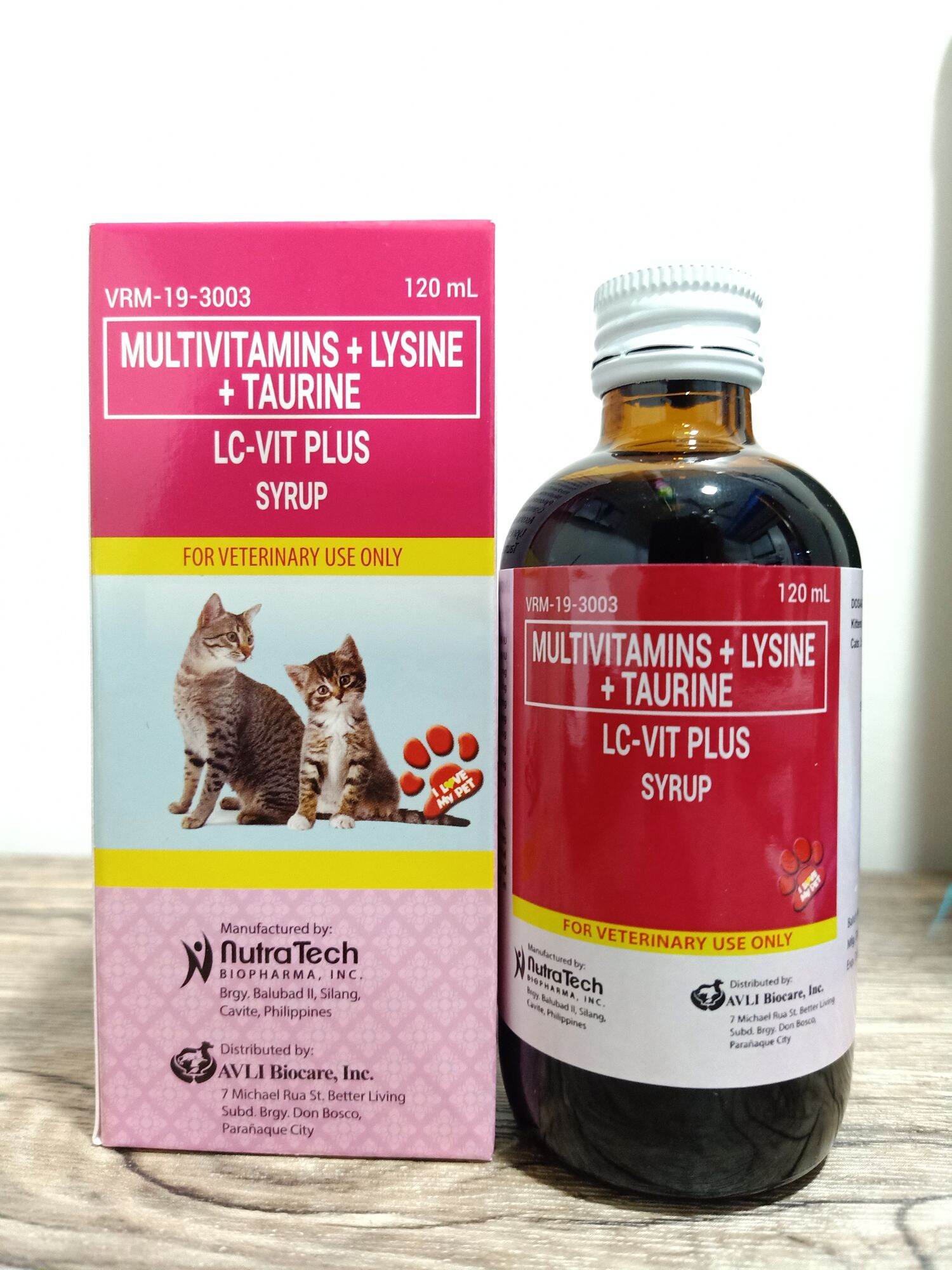MULTIVITAMINS + LYSINE + TAURINE 120ML LCVIT PLUS SYRUP (FOR