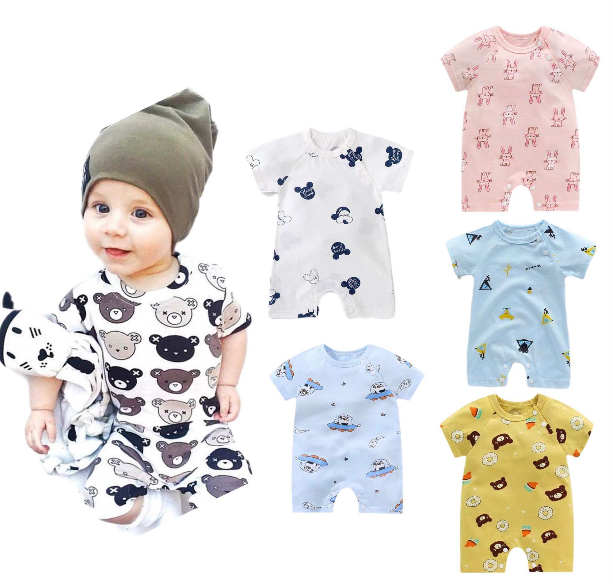 Baby Cartoon Cotton Romper Onesies