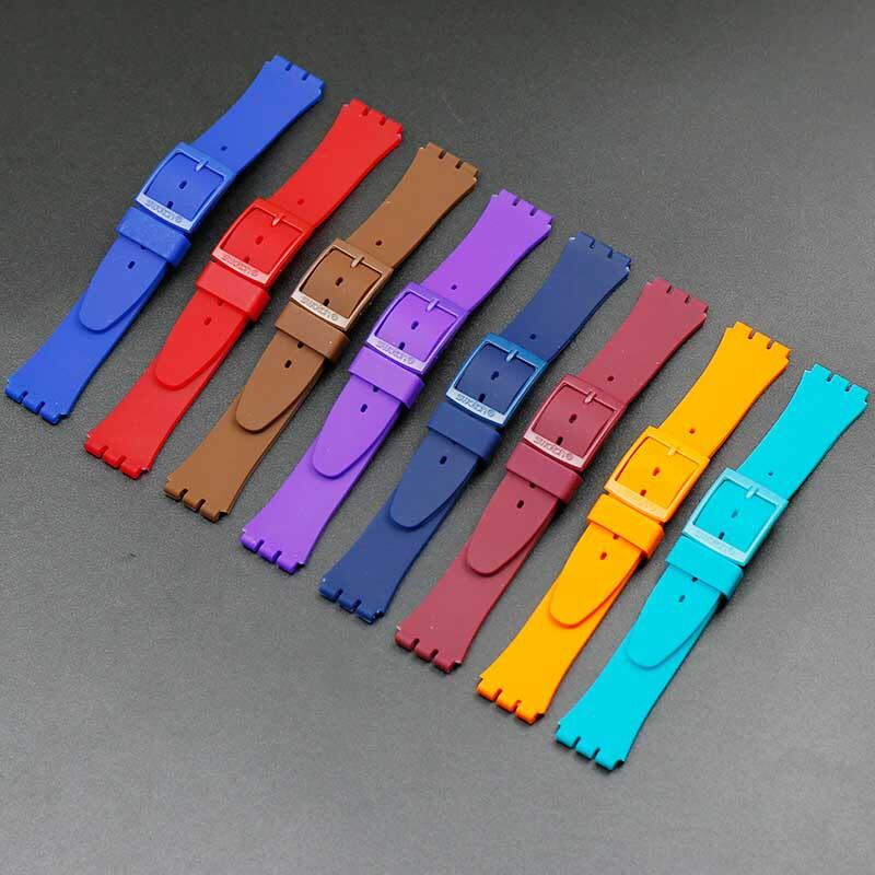 Swatch Silicone Strap Pin Buckle Watch Accessories