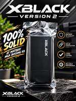 Transparent Black Premier 50k Puffs Pad Set with Black Elite V2 Premium Quality - 100% Solid - Durable & Reliable - Quick Release Matic - Games ＞ Supplies Party ＞ Packs & Sets