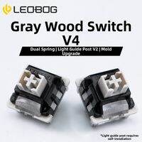 LEOBOG | Gray Wood Axis V4 Hot-Swap Linear Switch