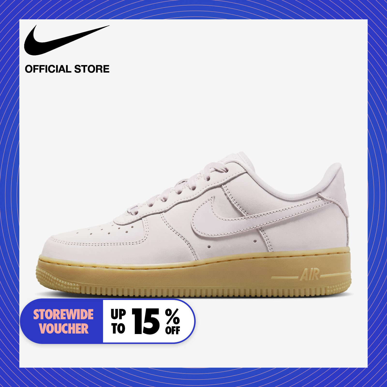 Nike Women's Air Force 1 Premium Shoes - Pearl Pink