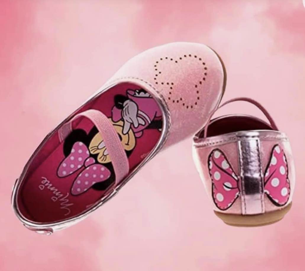 Disney Collection Little & Big Girls Minnie Mouse Sandal Strap Sandals
