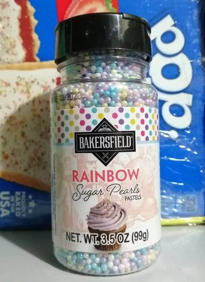 Bakersfield Rainbow Sugar Pearls Pastels 3.5 oz / 99g (Candy Sprinkles