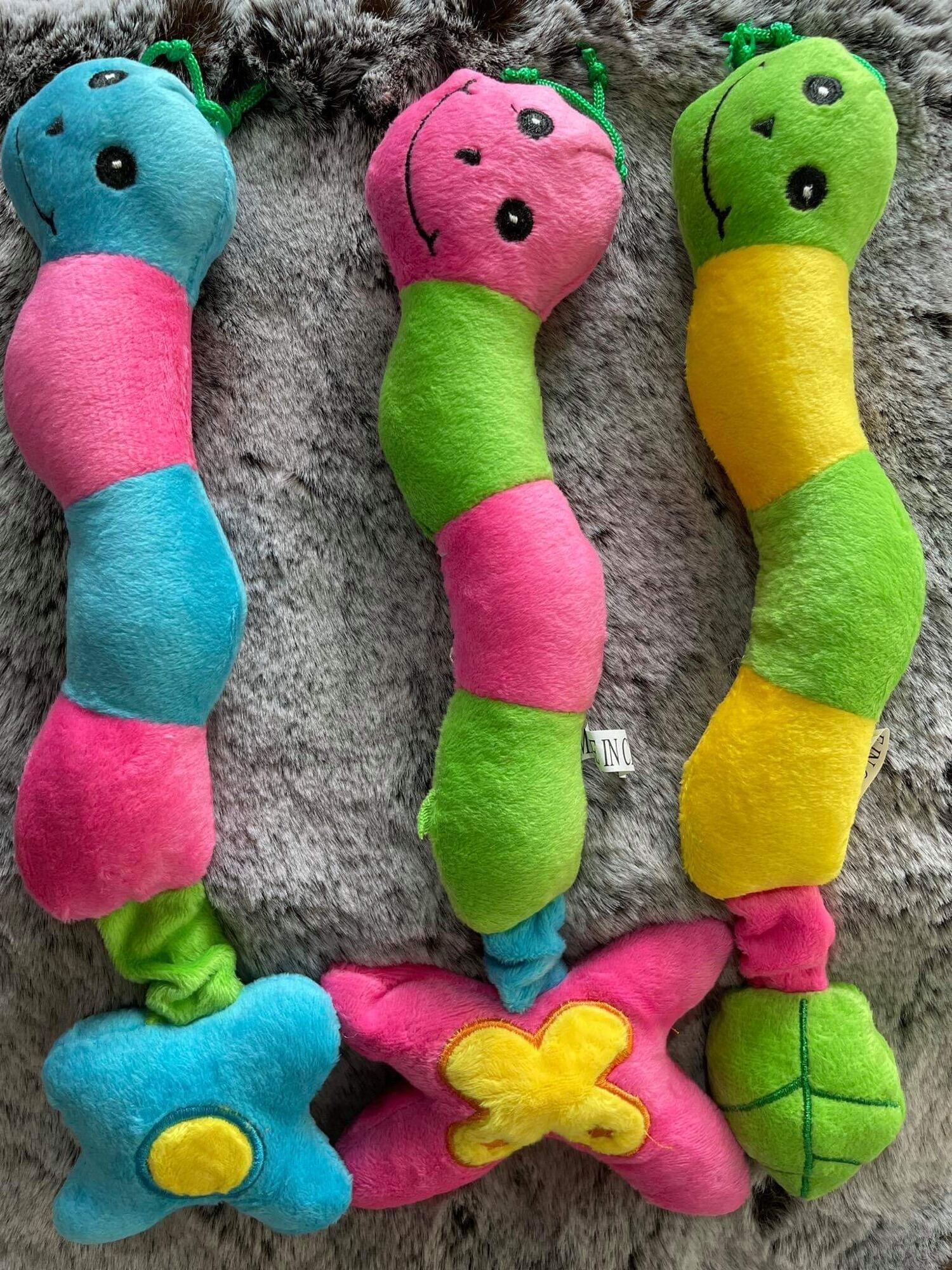Squeaky Plush Caterpillar Dog Toy Lazada PH