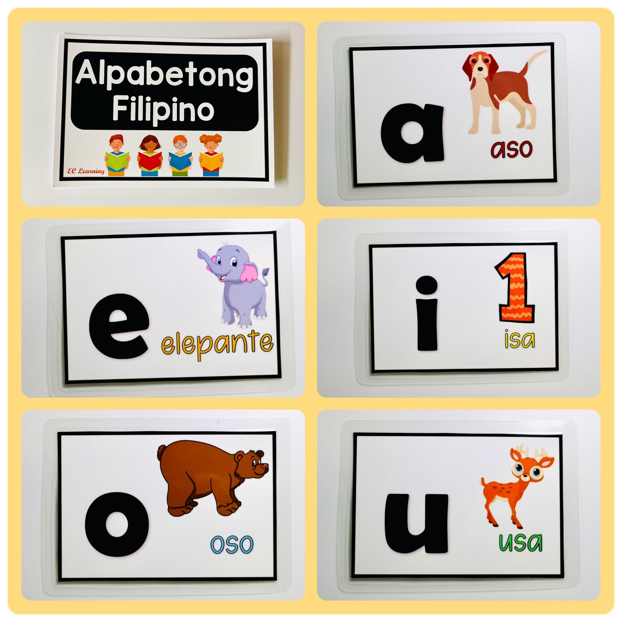 Alpabetong Filipino Abakada Flashcards | Lazada PH