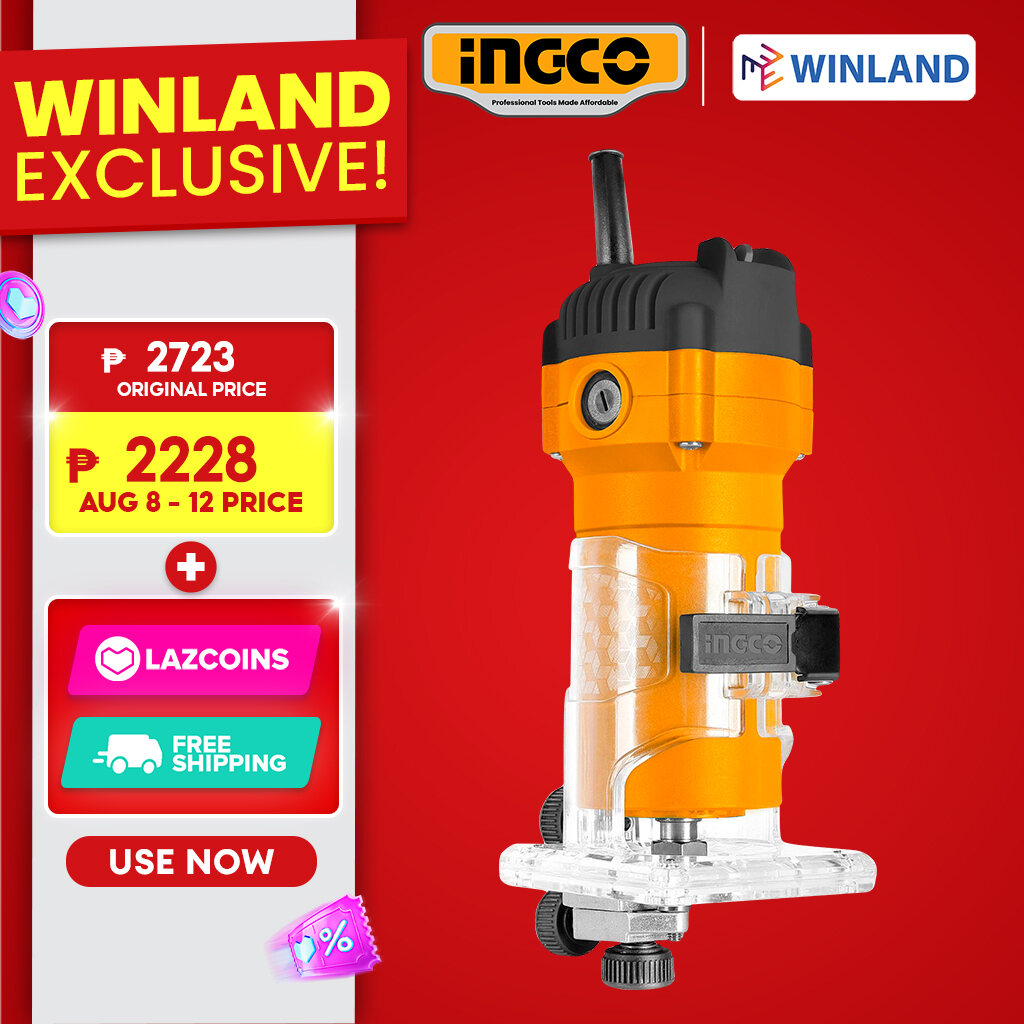 Ingco Winland Palm Router Trimmer with Free Spring Clamp