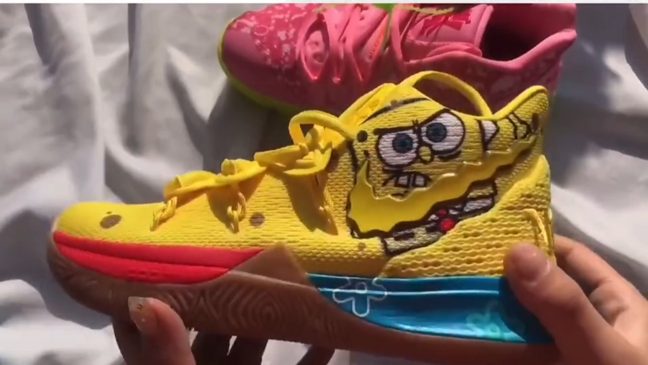 spongebob basketball shoes kids