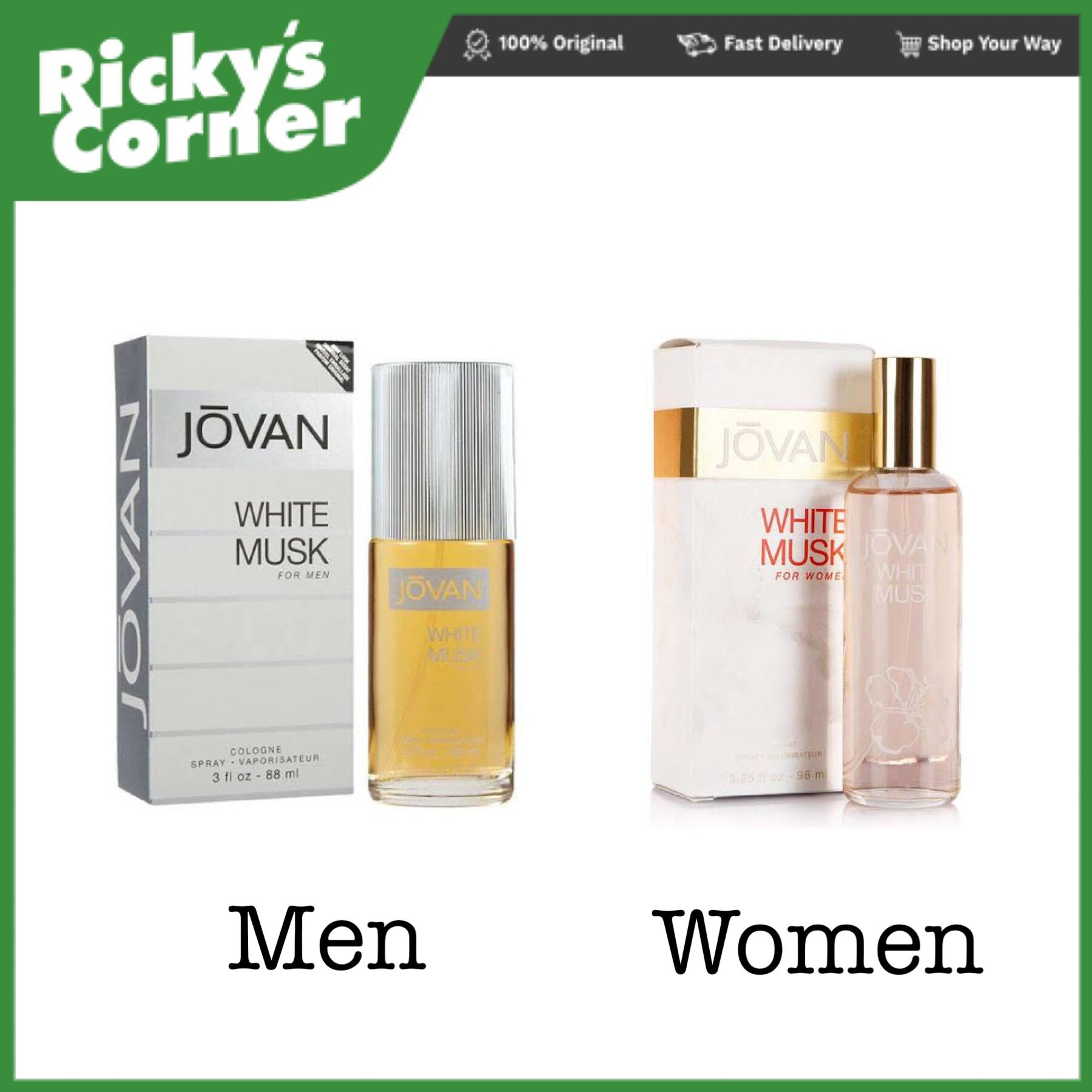 Jovan white musk for men 88ml