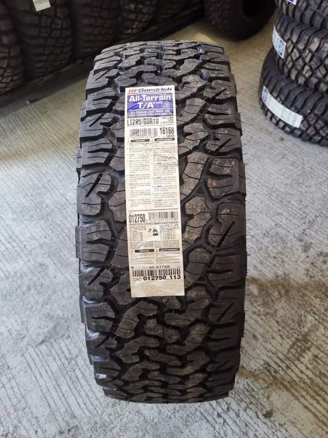 Bfgoodrich Ko2 285/65/18 per piece price 2021 production date usa made ...