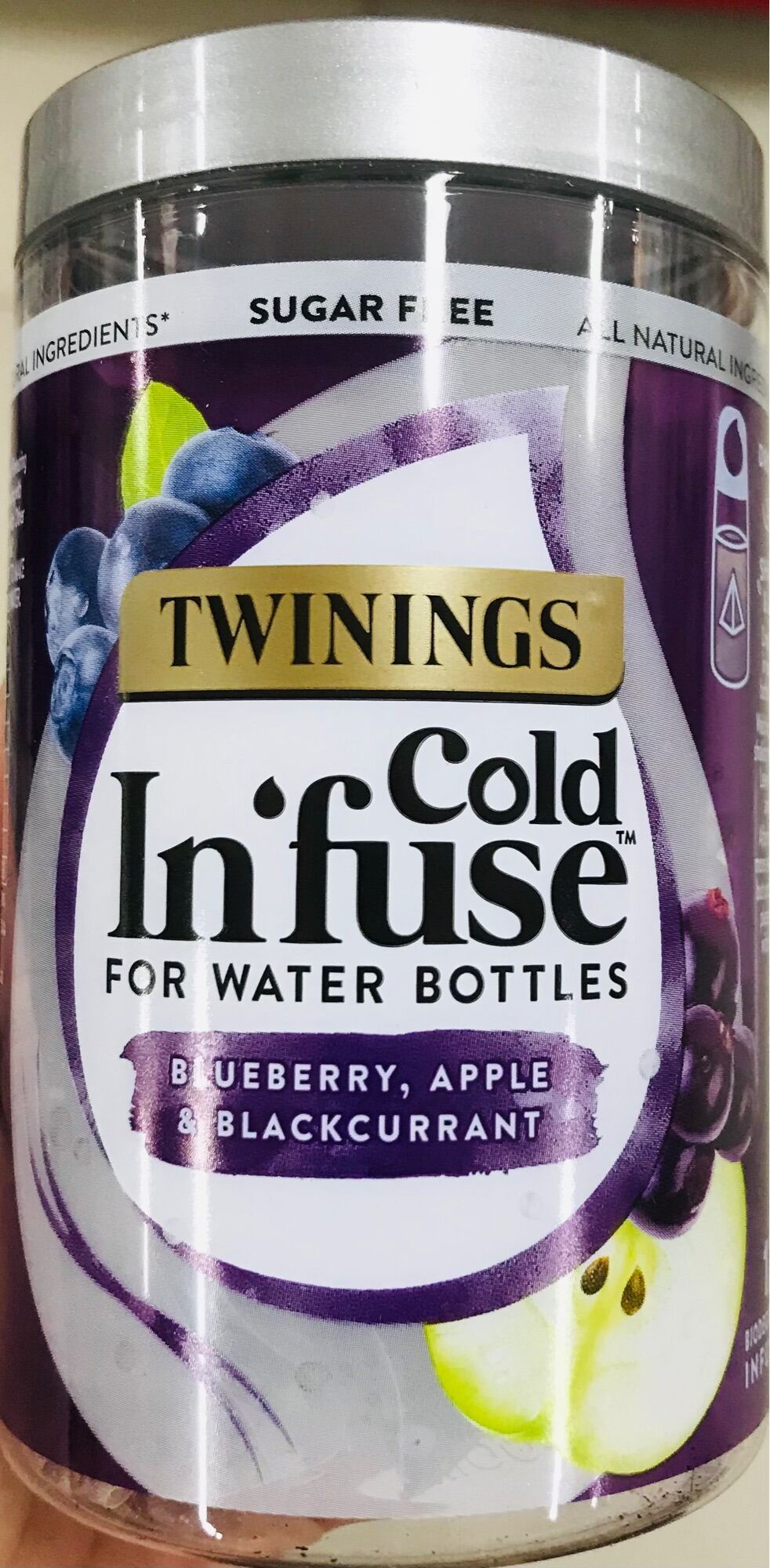 Twinings Blueberry, Apple & Blackcurrant Cold Infuse For Water Bottles ...