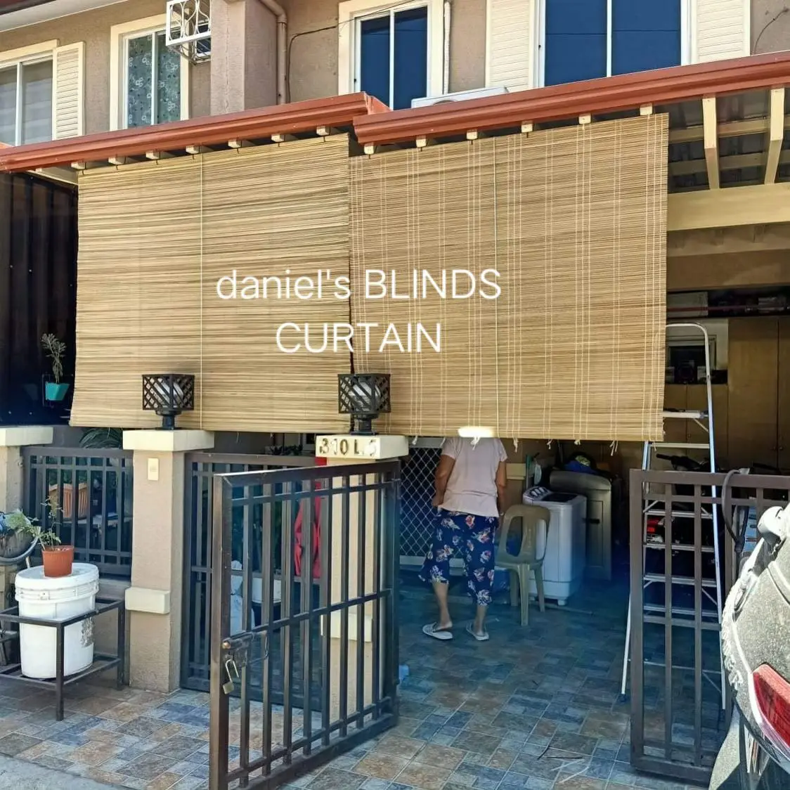 NATIVE BURI BLINDS CURTAIN 2FT X 5FT ( PROTECTION FOR RAIN AND SHINE )