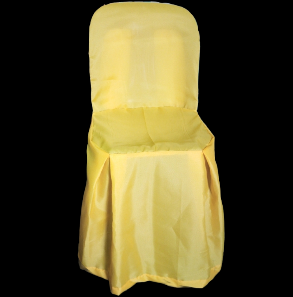 CHAIR FABRIC COVER (YELLOWGOLD) 2X2 PLEATS DESIGN Lazada PH
