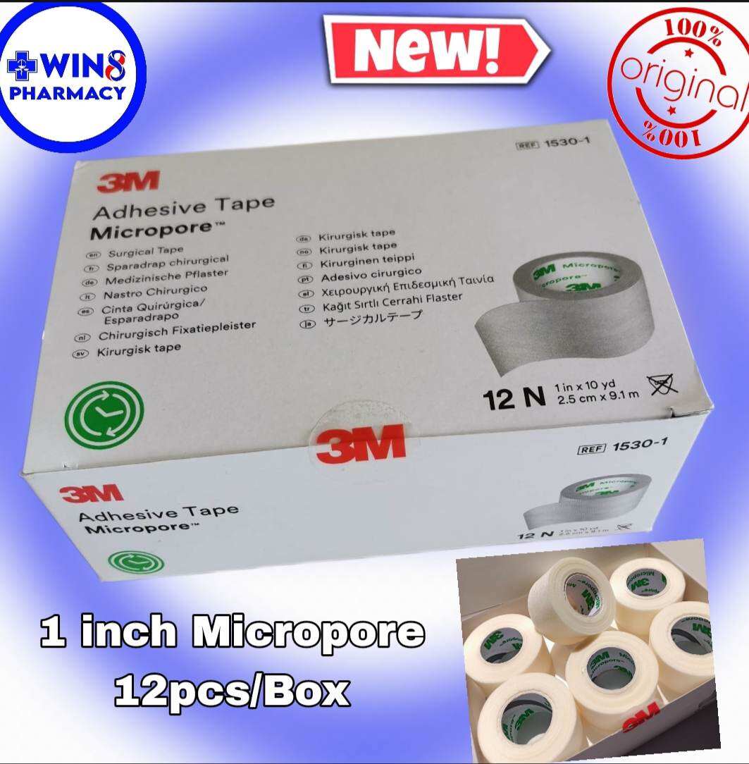 3M 1530-2 Micropore Surgical Tape 5cm x 9.14m 5cm: Buy box of 6.0 tapes at  best price in India